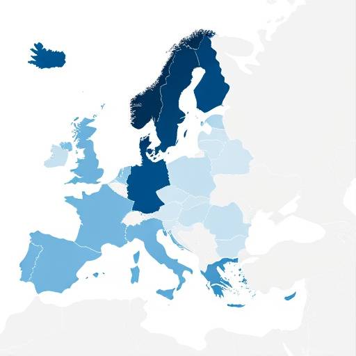 Map of Europe highlighting countries using the Eurovignette system